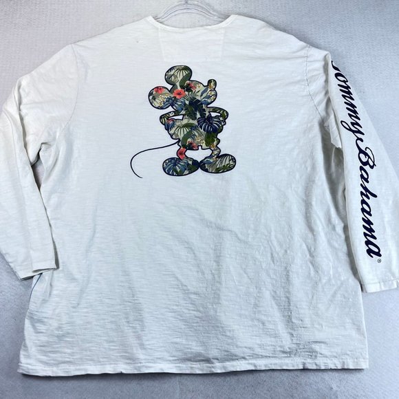 DISNEY x TOMMY BAHAMA Mens 3X Jungle Jubilee Mickey Applique Long Sleeve Shirt - Picture 8 of 11